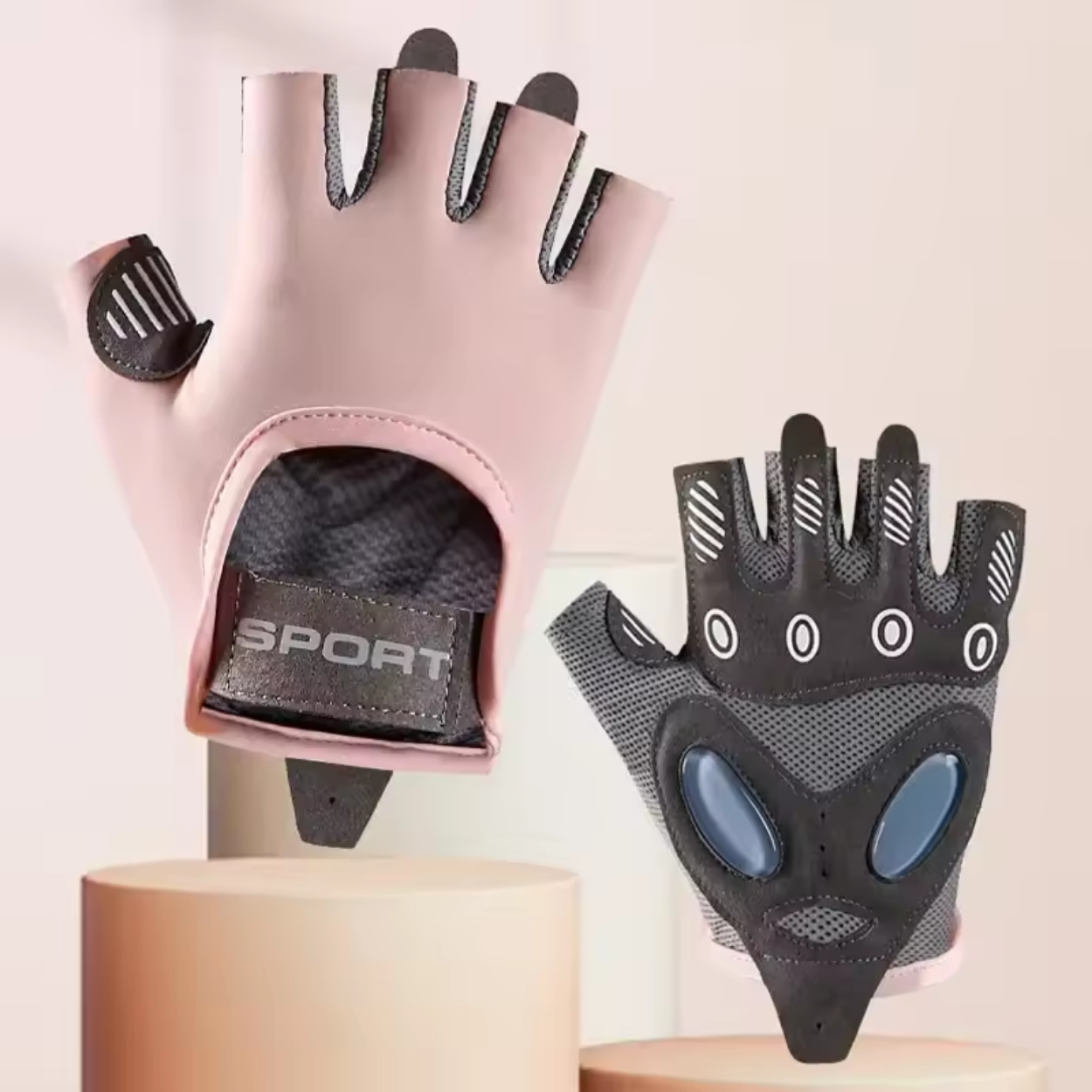 Ademende Sporthandschoenen met Grip voor Krachttraining