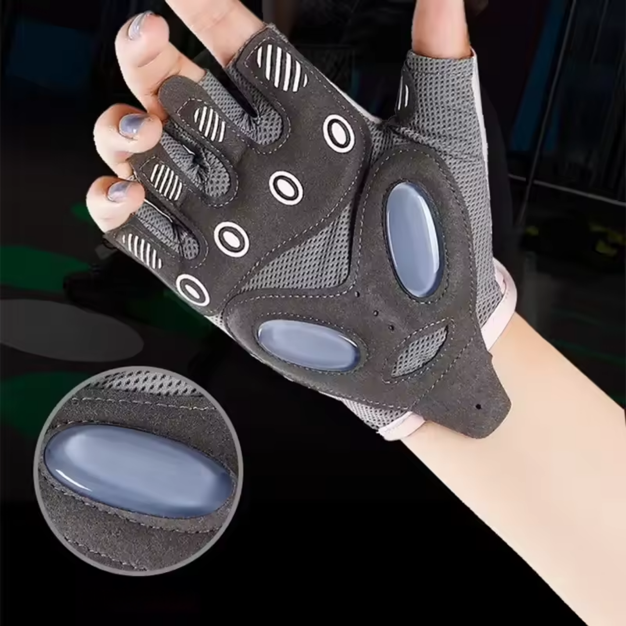 Ademende Sporthandschoenen met Grip voor Krachttraining