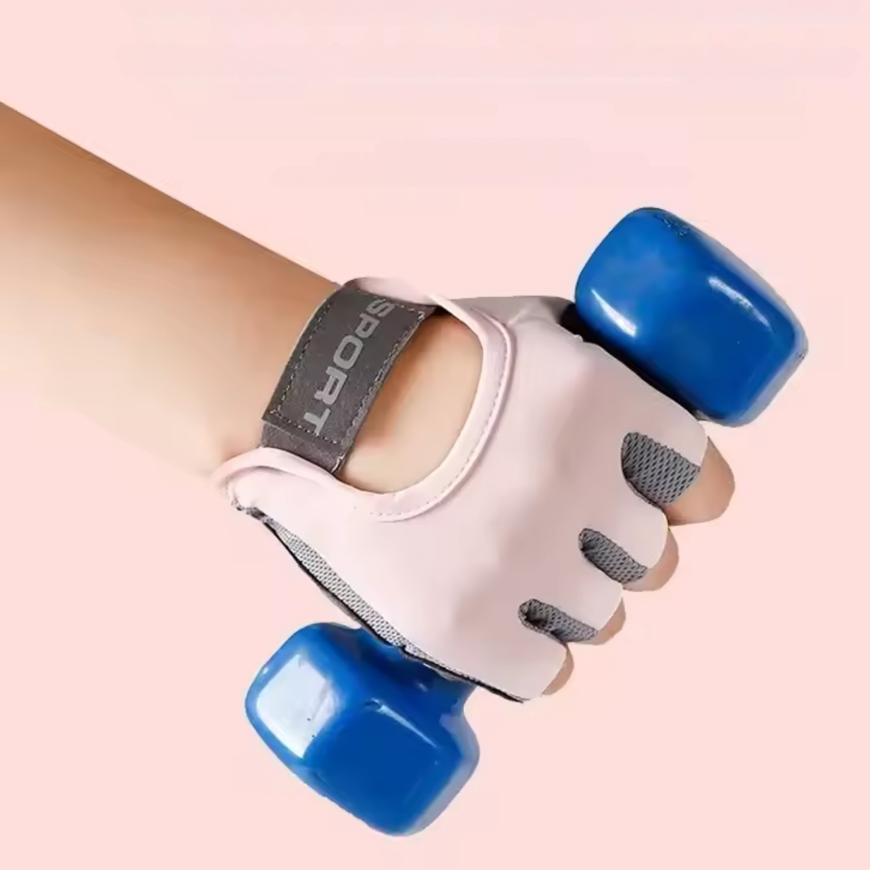 Ademende Sporthandschoenen met Grip voor Krachttraining