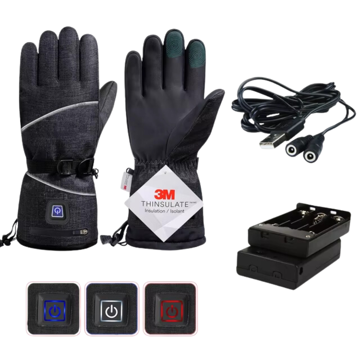 Elektrische verwarmde handschoenen voor mannen en vrouwen