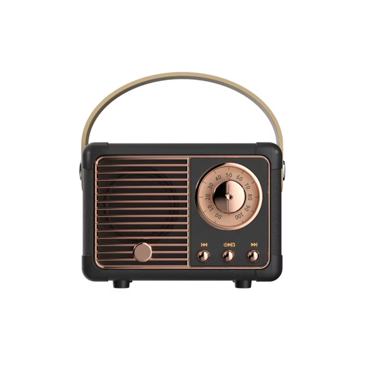 Compacte Bluetooth-luidspreker in vintage stijl