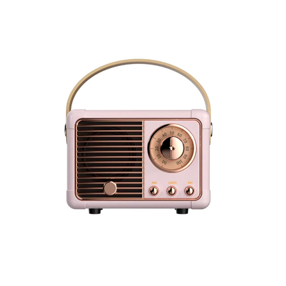 Compacte Bluetooth-luidspreker in vintage stijl