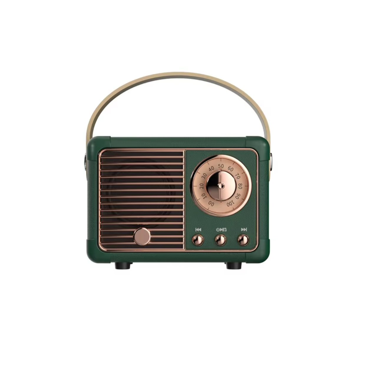 Compacte Bluetooth-luidspreker in vintage stijl