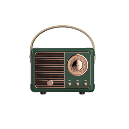 Compacte Bluetooth-luidspreker in vintage stijl