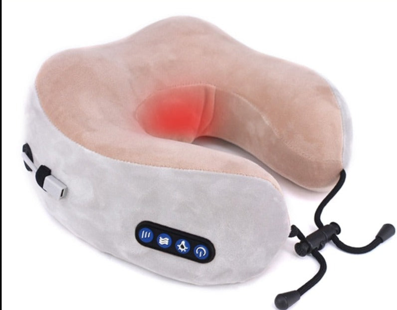Elektrische nekmassagekussen gevormd ontspannend compact