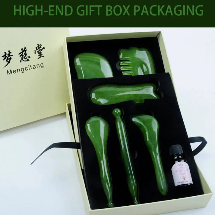 Complete Gua Sha Massage Set van 7 Stuks