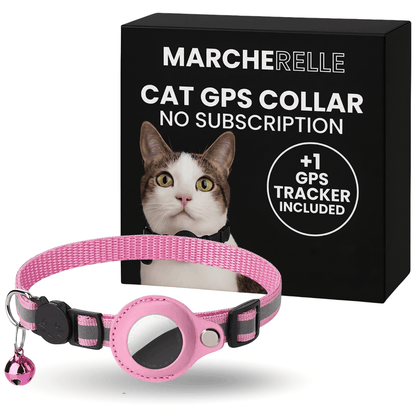 Macherelle™ – GPS-halsband voor katten, geen abonnement nodig | Compatibel met iOS en Android