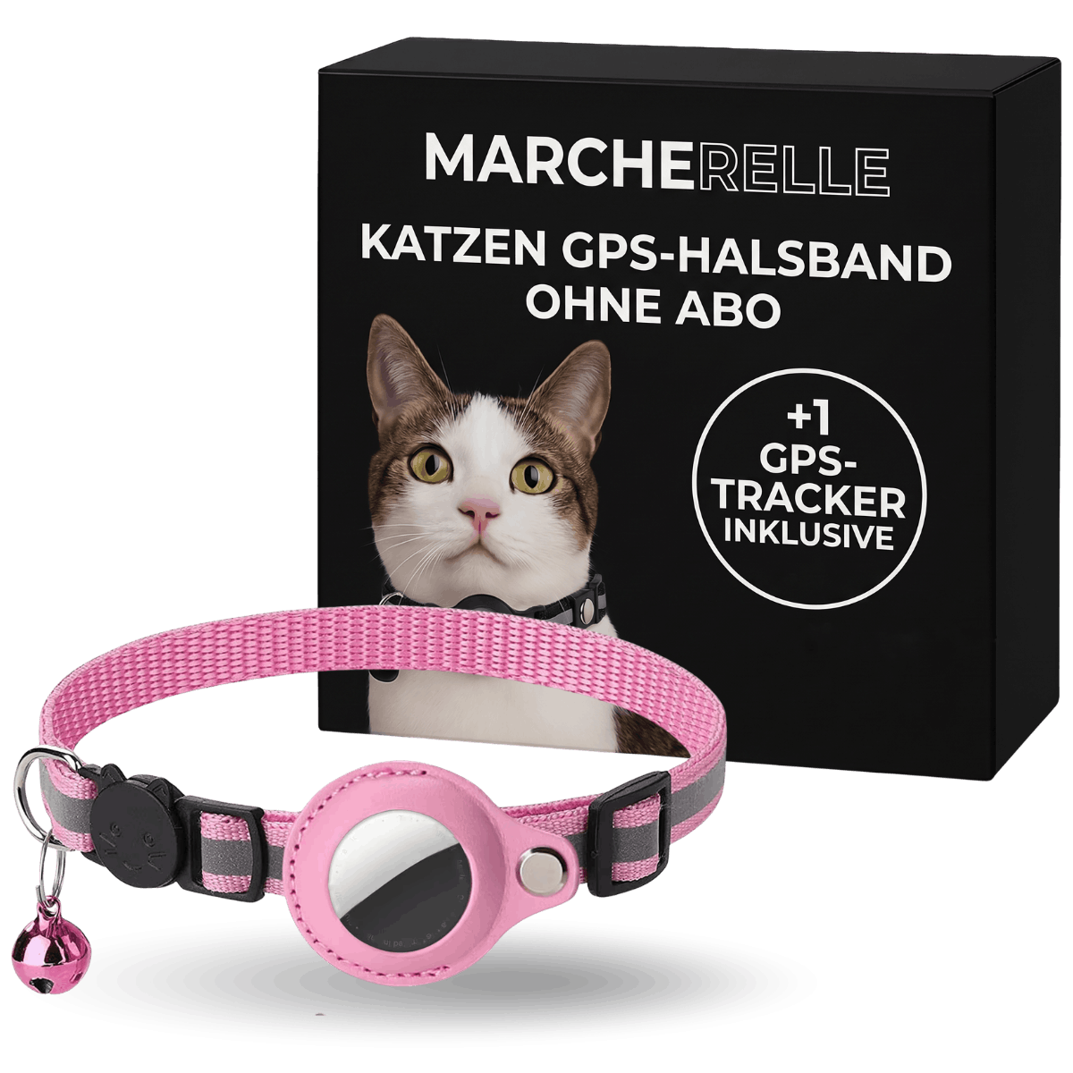 Macherelle™ – GPS-halsband voor katten zonder abonnement | Compatibel met iOS & Android