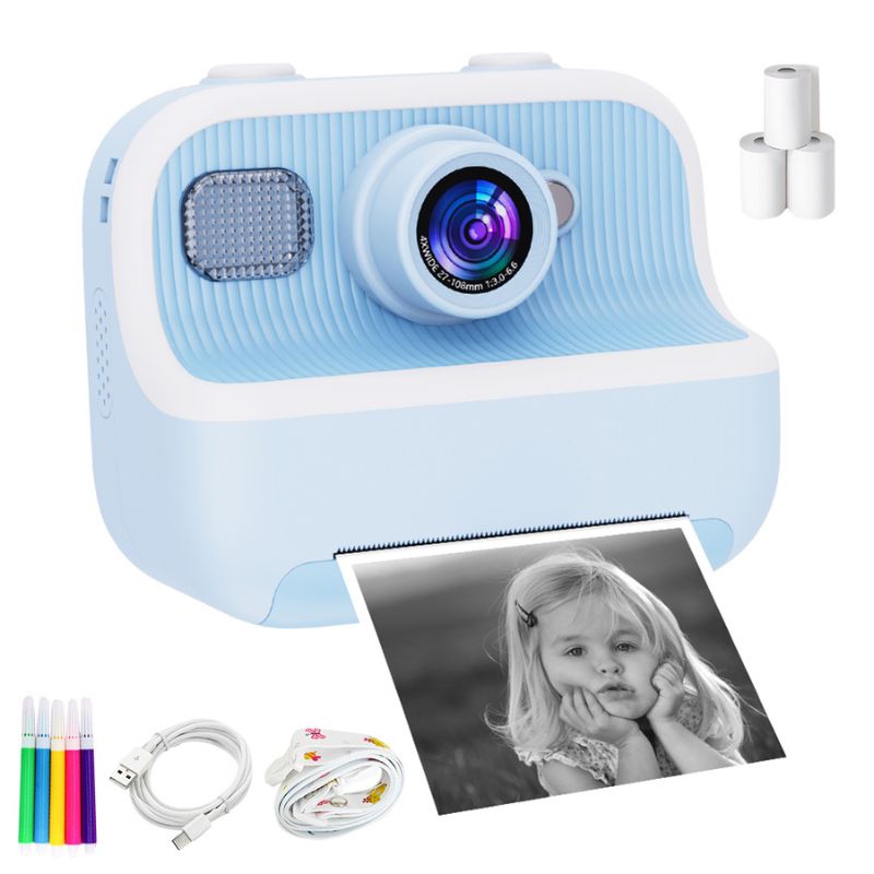 Marcherelle™ – Appareil Photo Enfant Impression Instantanée Sans Encre