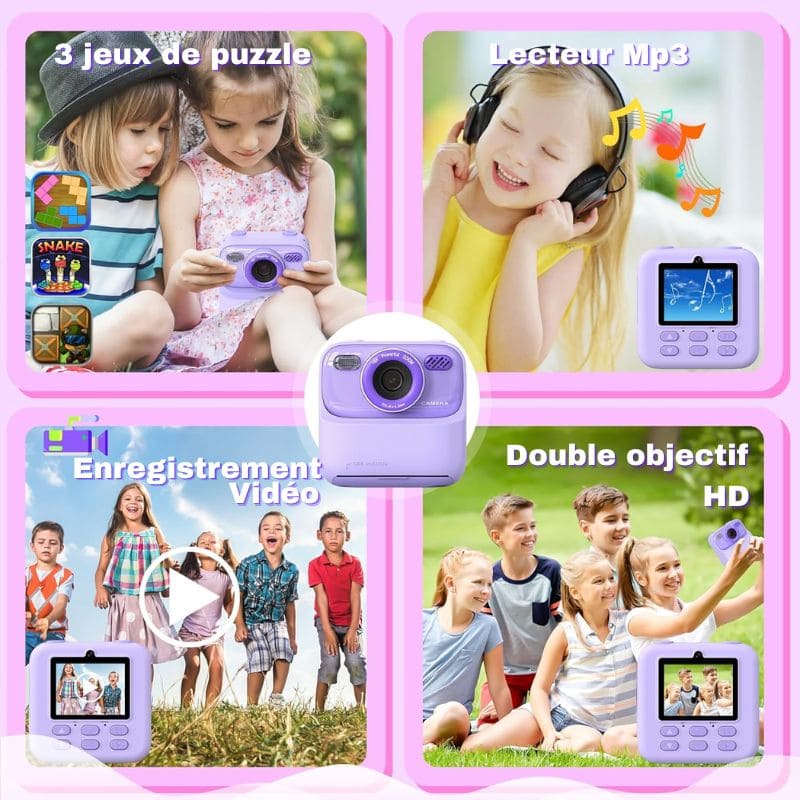 Marcherelle™ – Appareil Photo Instantané pour Enfant Créatif
