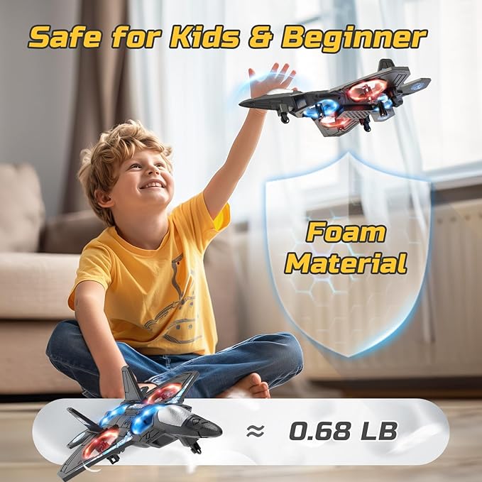 Marcherelle™ – Avion Télécommandé avec Lumière Voltige et Fun