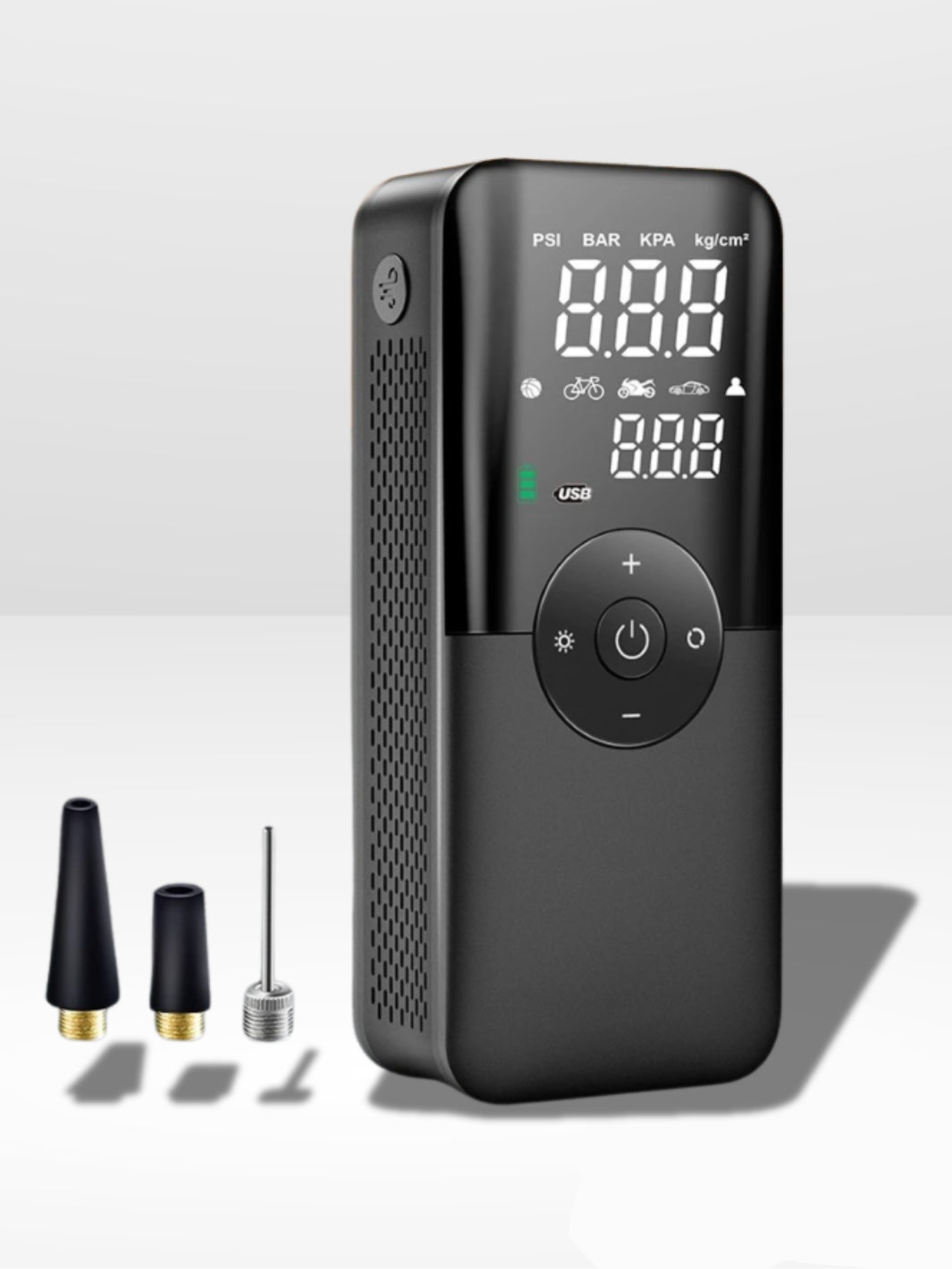 Marcherelle™ – Compresseur d’Air Portable Voiture 4-en-1 Rechargeable