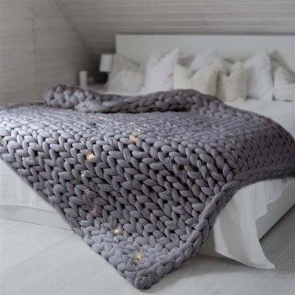 Marcherelle™ – Couverture Lestée Tricotée – Réduit le Stress et Améliore le Sommeil