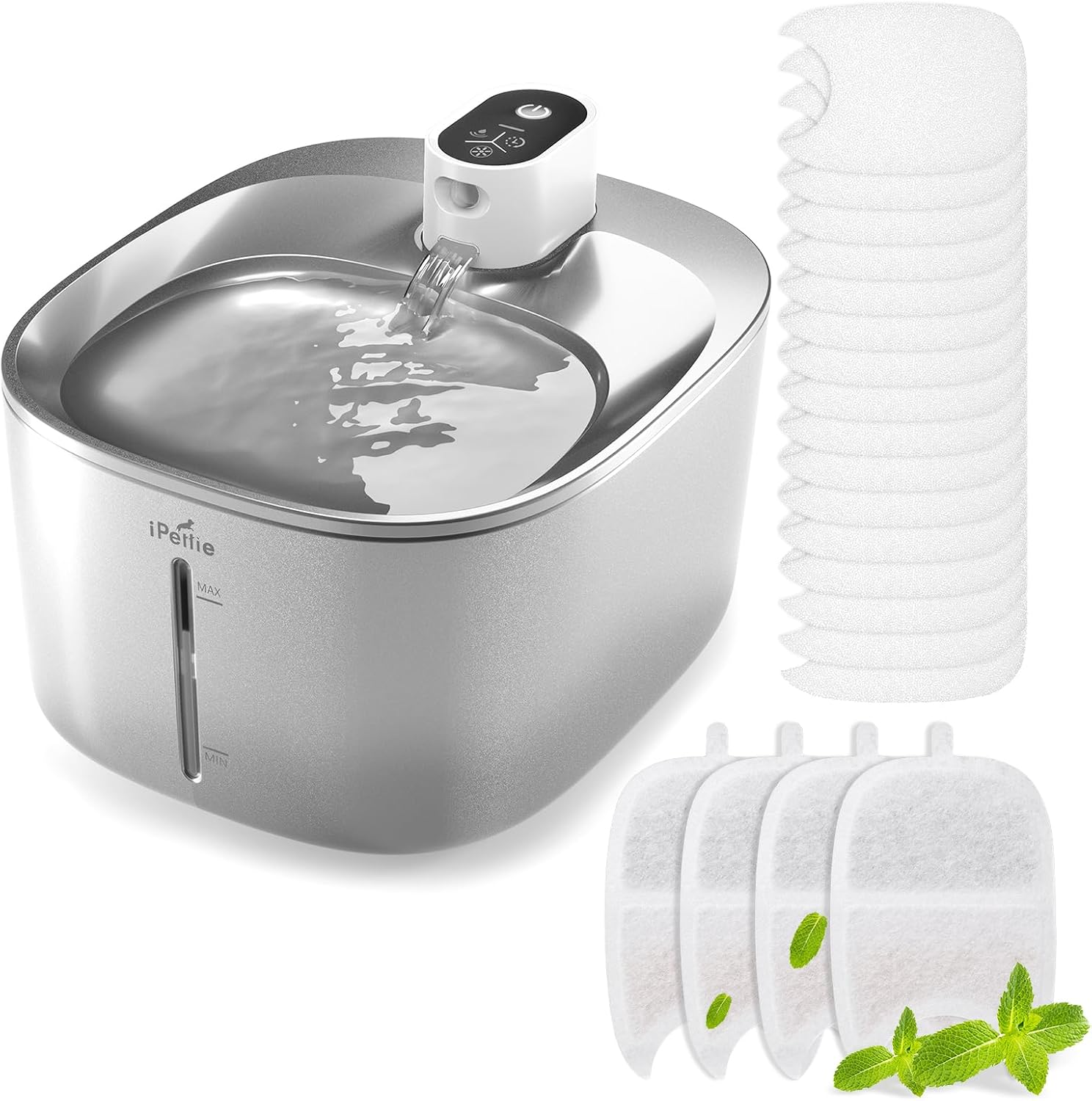 Marcherelle™ – Fontaine à Eau pour Chat sans Fil 4 L, Batterie Longue Durée