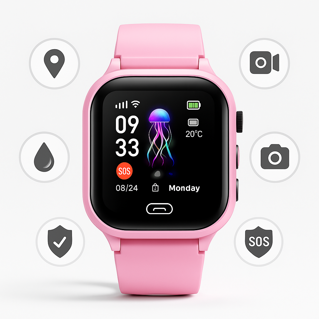 Marcherelle™ – Montre Connectée GPS Pour Enfants – Sécurité et Communication