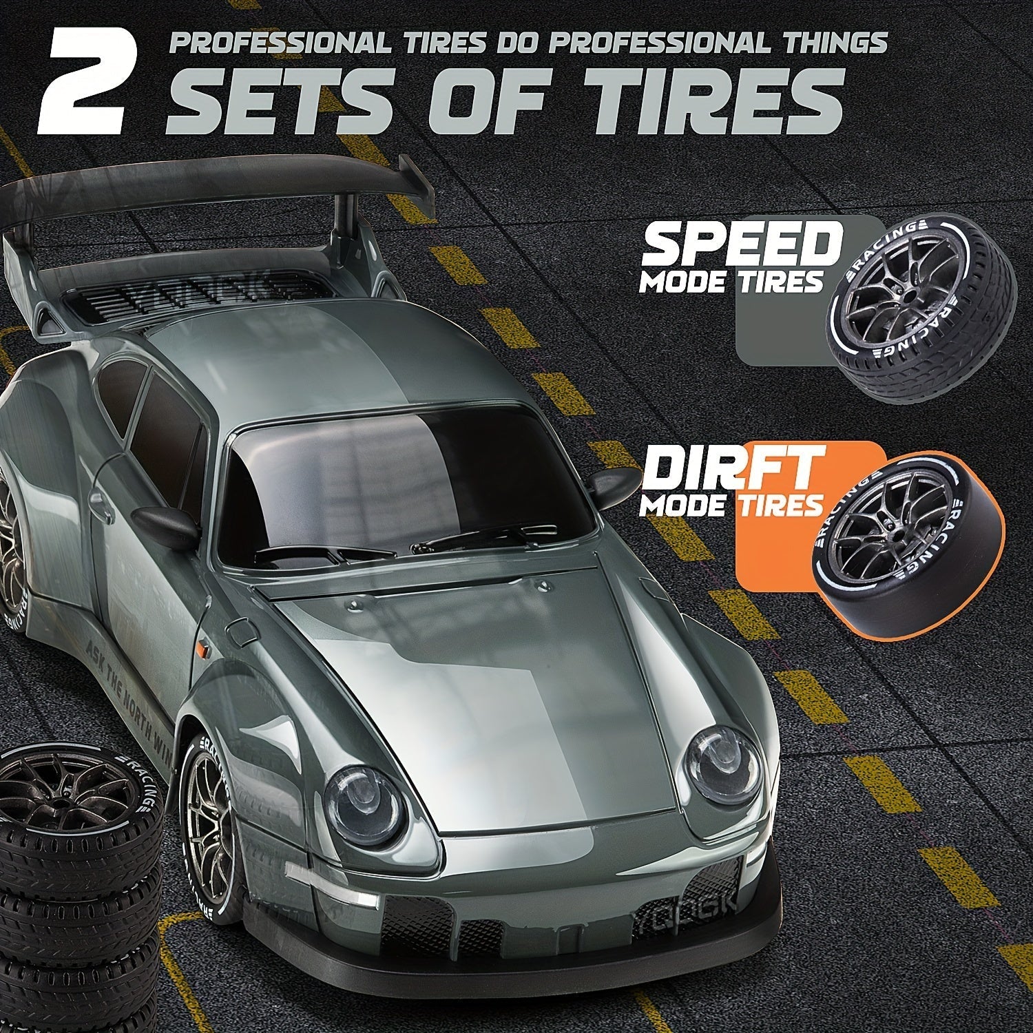 Marcherelle™ – Voiture RC Drift Télécommandée 2.4GHz Rechargeable