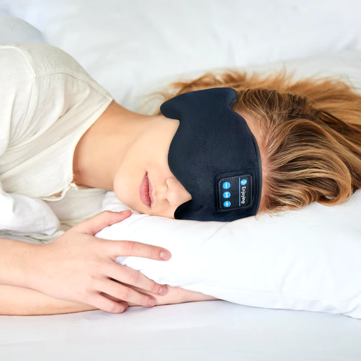 Slaapmasker met Geluidsisolatie en Bluetooth