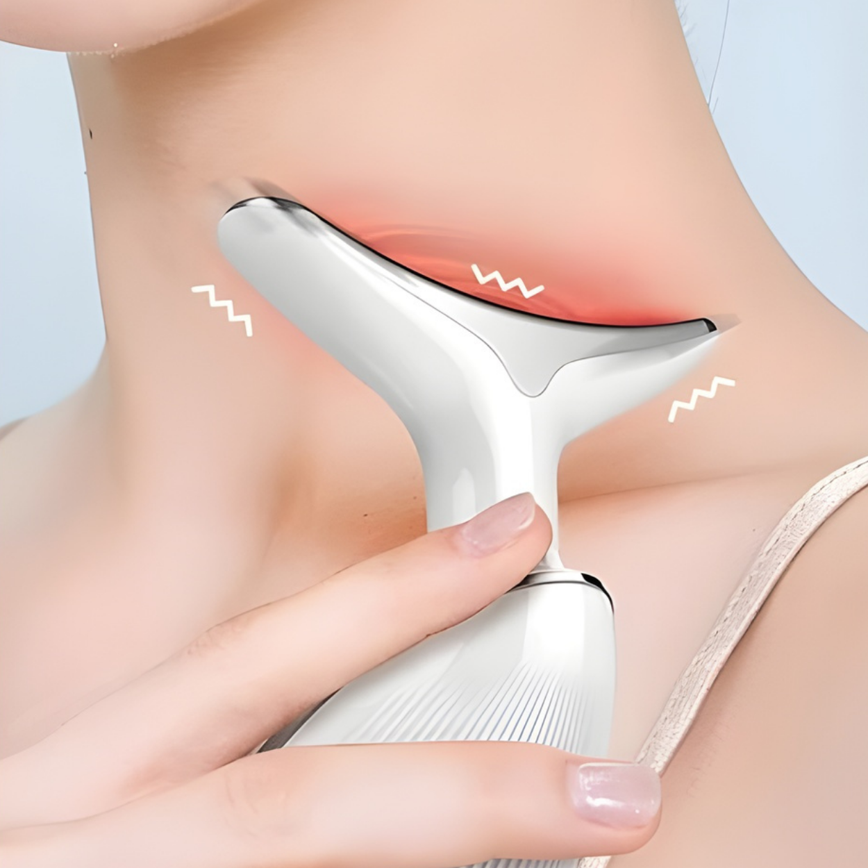 Anti-Rimpel Gezichts- en Nekmassager met Elektromyostimulatie