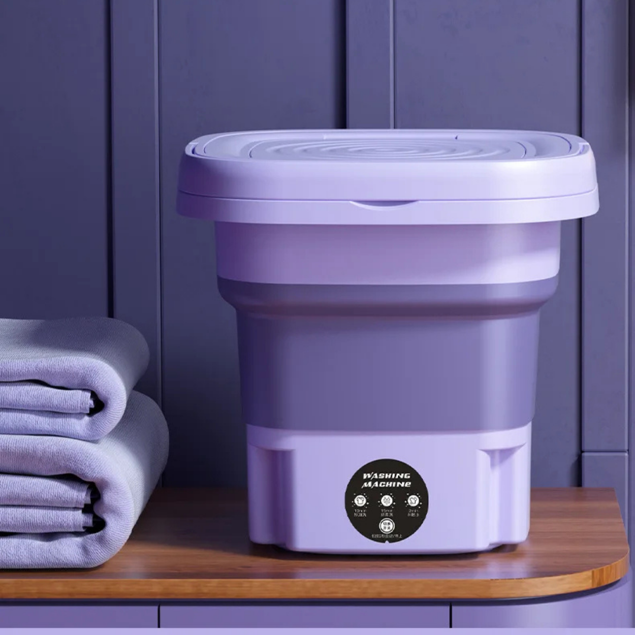Compacte en Lichtgewicht Draagbare Wasmachine