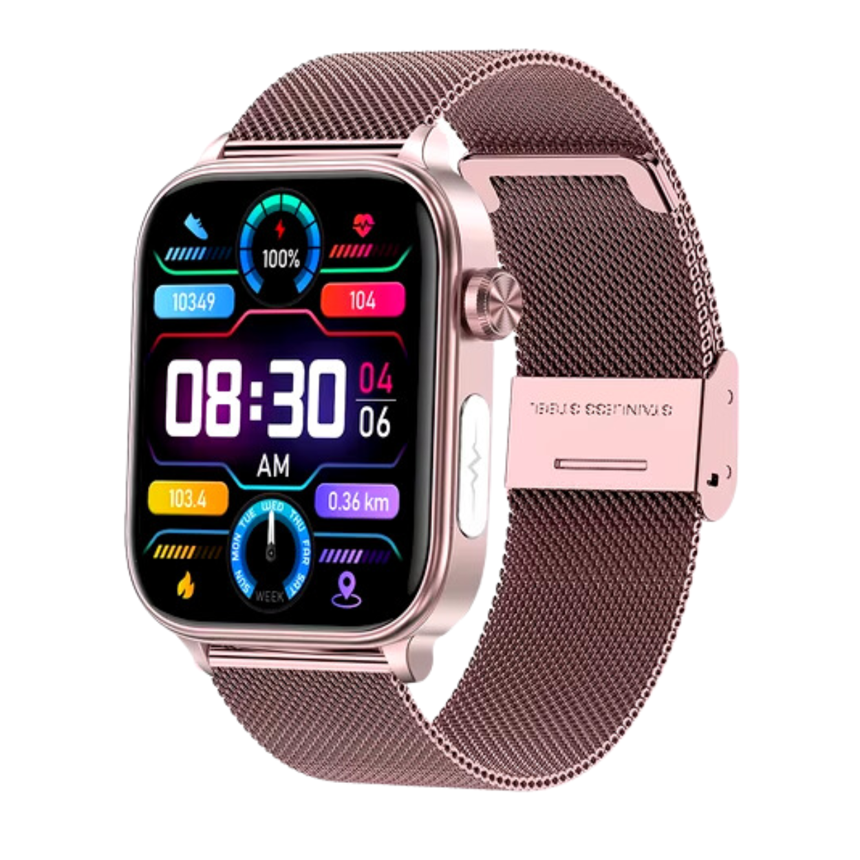 Fitness Smartwatch met ECG en Gezondheidsmonitoring