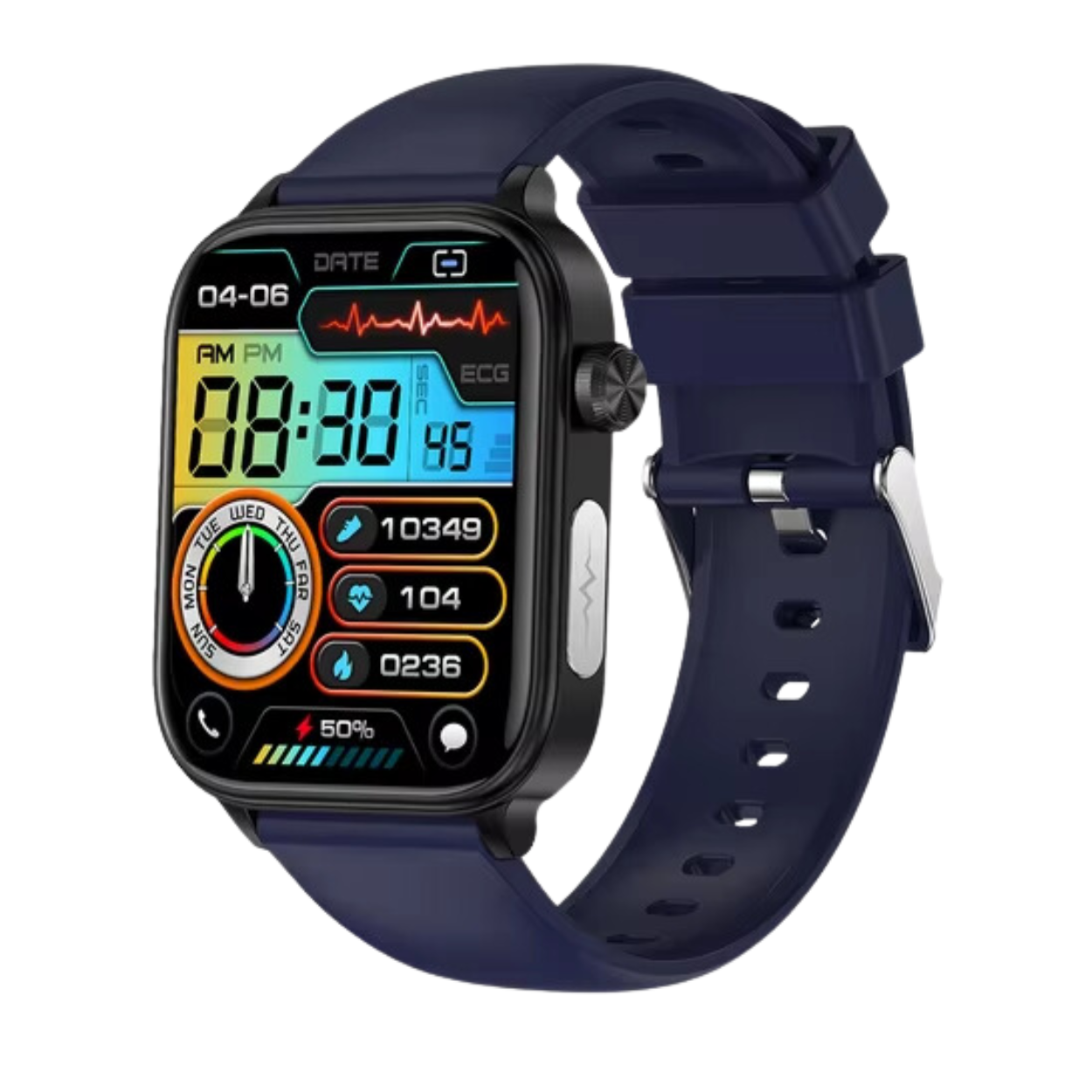 Fitness Smartwatch met ECG en Gezondheidsmonitoring