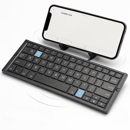 Clavier Bluetooth Pliable avec Support Téléphone Magnétique - Foivo