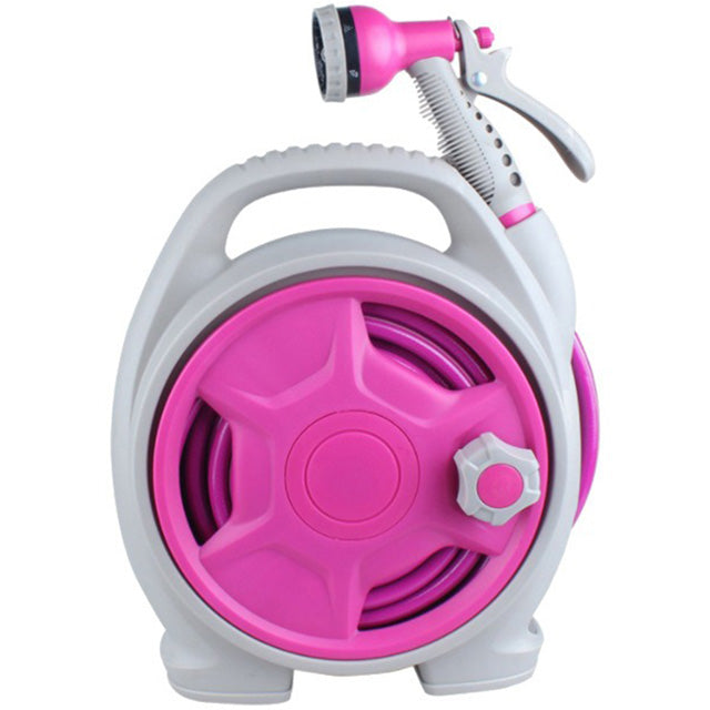Compacte tuinslang met haspel en universele spuitpistool