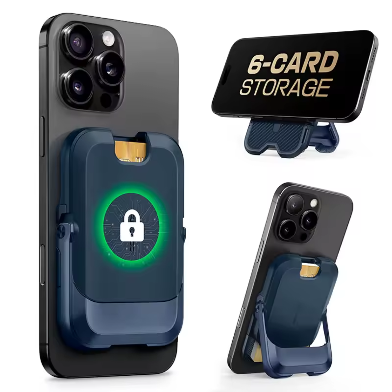 Magnetische iPhone Portemonnee met 6 Kaartvakken