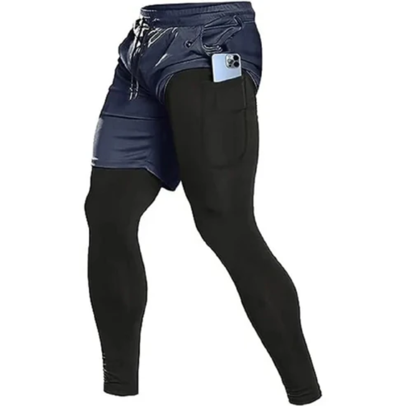 Comfortabele waterdichte hardloopbroek met dubbele laag