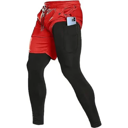 Comfortabele waterdichte hardloopbroek met dubbele laag