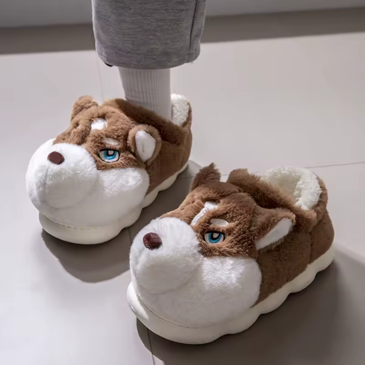 Zachte en Comfortabele Pluche Hondensloffen