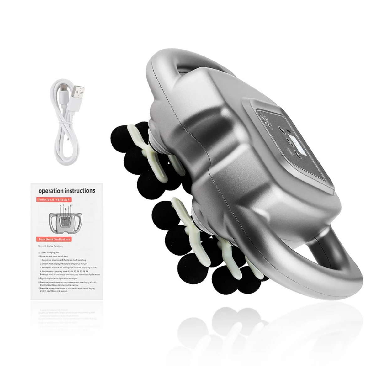 Professioneel Massagepistool met 24 Rollen