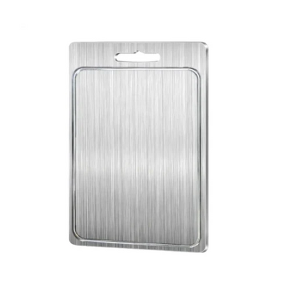 Hygiënische dubbelzijdige roestvrijstalen snijplank voor de keuken