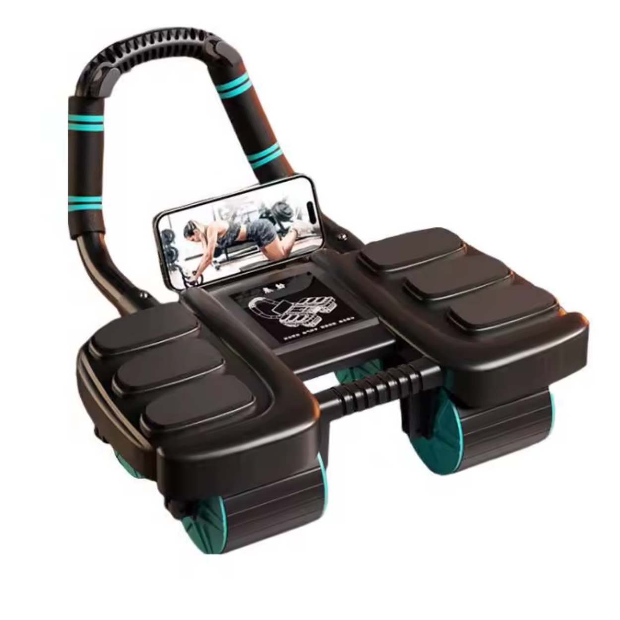 Buikrol met Wieltjes en Automatische Terugslag