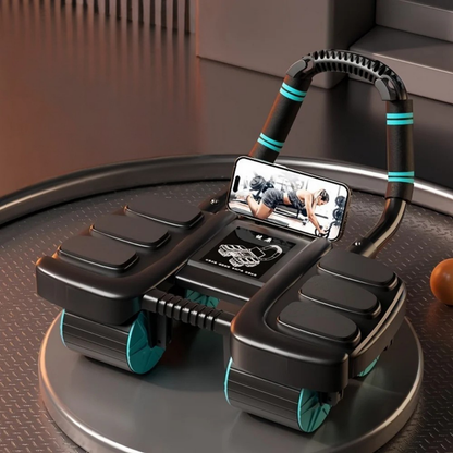 Buikrol met Wieltjes en Automatische Terugslag