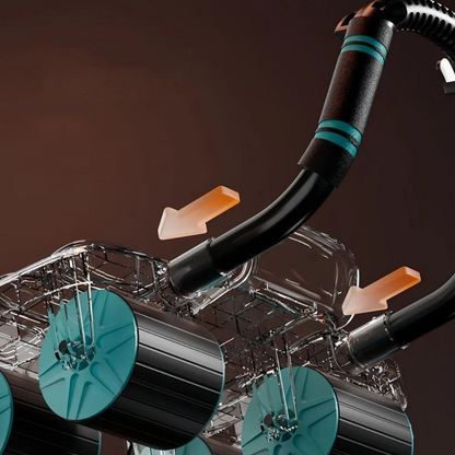 Buikrol met Wieltjes en Automatische Terugslag