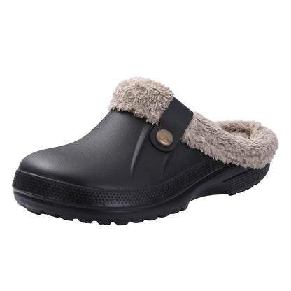 Warme, antislip bontpantoffels voor dames en heren