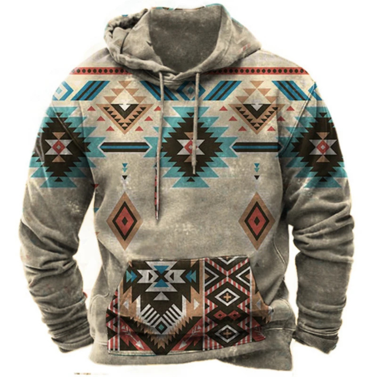 Comfortabele streetwear hoodie met kleurrijke print