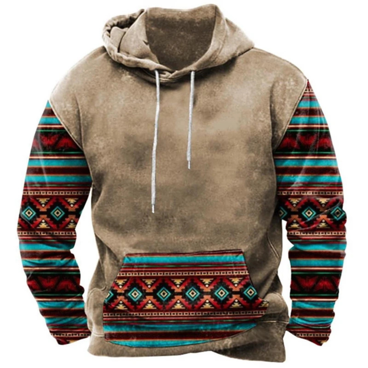 Comfortabele streetwear hoodie met kleurrijke print