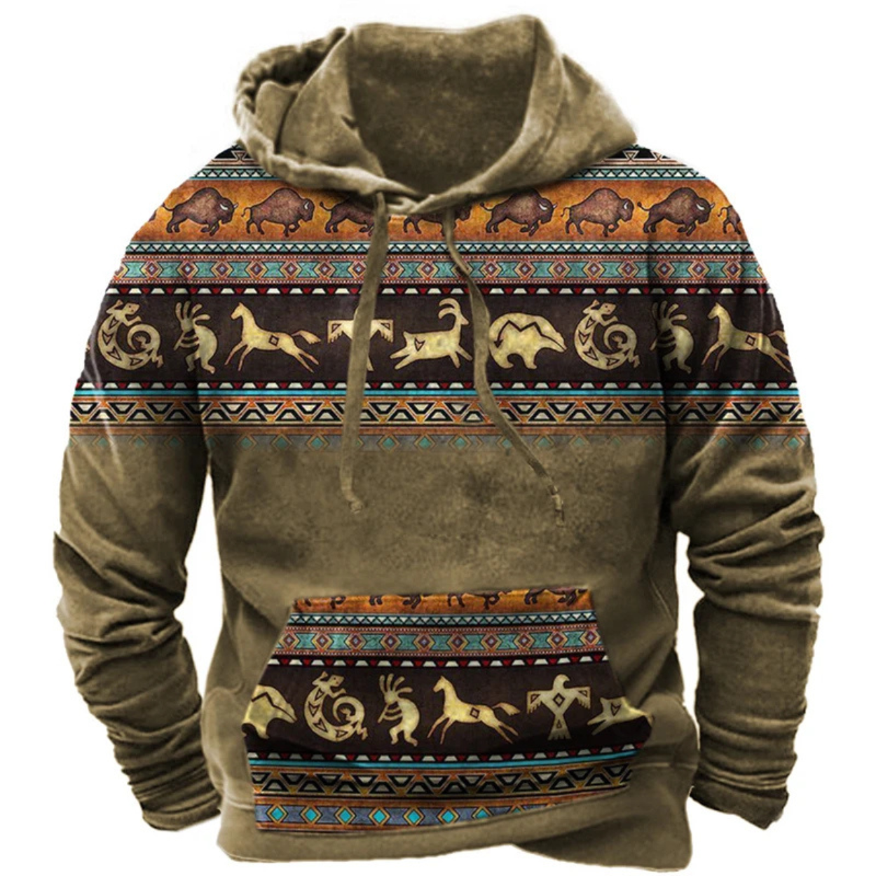 Comfortabele streetwear hoodie met kleurrijke print