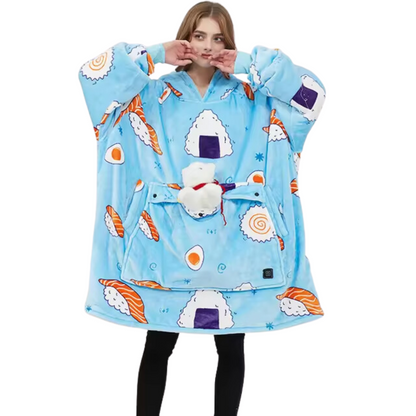 Elektrische verwarmde hoodie met USB-verwarming