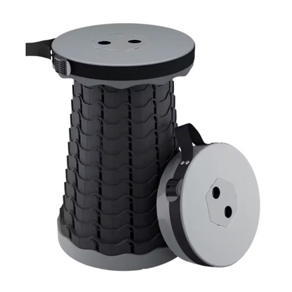 Inklapbare en in hoogte verstelbare kruk