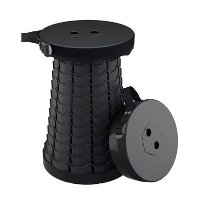 Inklapbare en in hoogte verstelbare kruk