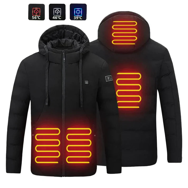 Warme Elektrische Jas met 4 Instelbare Warmtezones