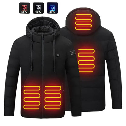 Warme Elektrische Jas met 4 Instelbare Warmtezones