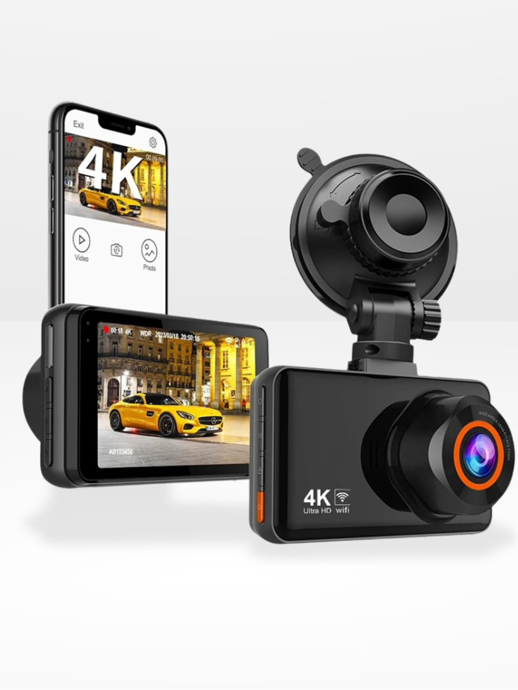 4K HD Autocamera met Continue Opname