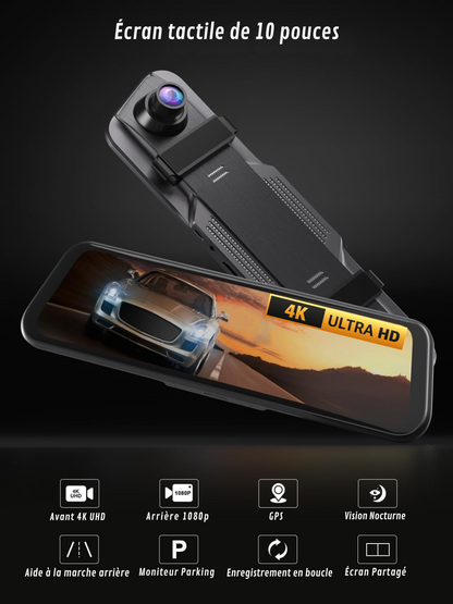 4K Spiegelcamera Voor/Achter met CarPlay en Opname