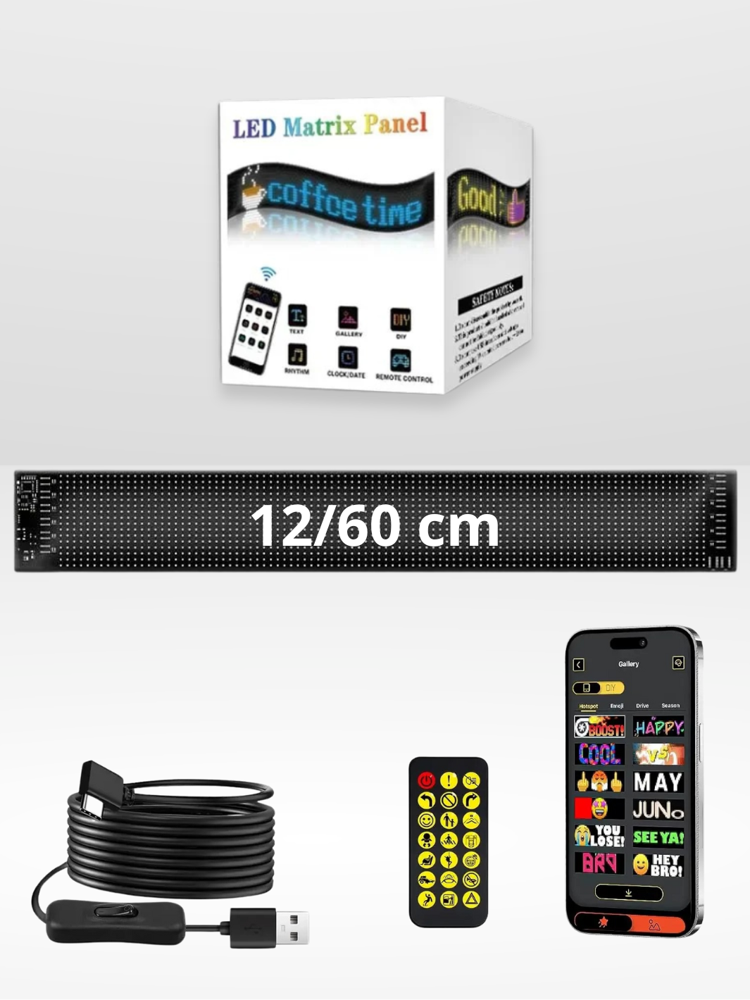 Aanpasbaar en Instelbaar LED Paneel voor Auto