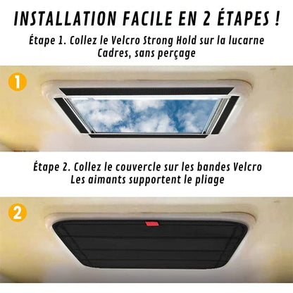 Opgerold en Elegant Raamscherm voor Caravan
