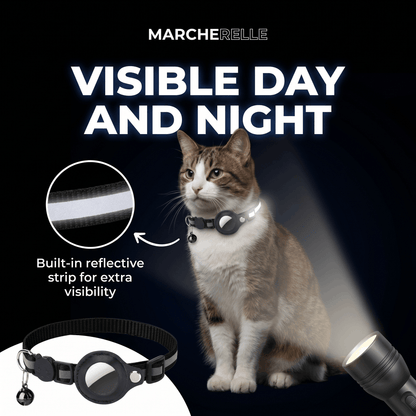 Macherelle™ – GPS-halsband voor katten, geen abonnement nodig | Compatibel met iOS en Android